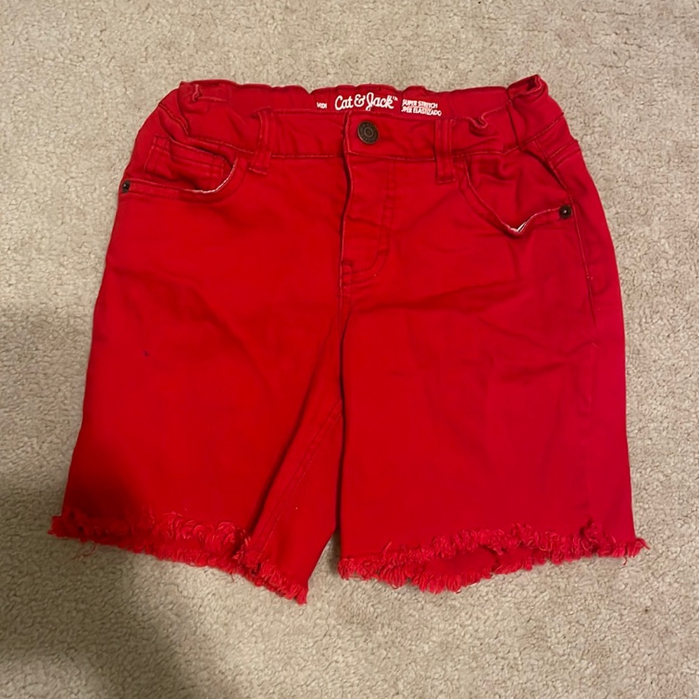 Cat & Jack Super Stretch Red Girls Pants